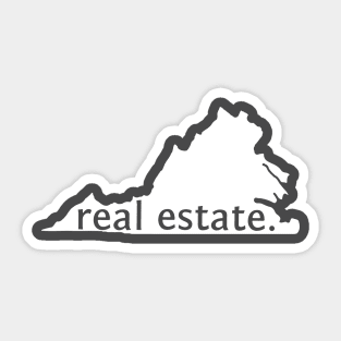 Virginia State Real Estate Sticker